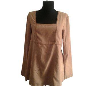 Baby and Me Maternity top M Tan Camel NWT